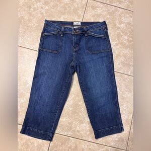 Levi's Navy Blue Cropped Denim Capri Pants